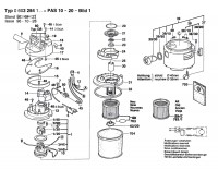 Bosch 0 603 284 103 Pas 10-20 All Purpose Vacuum Cleane 230 V / Eu Spare Parts